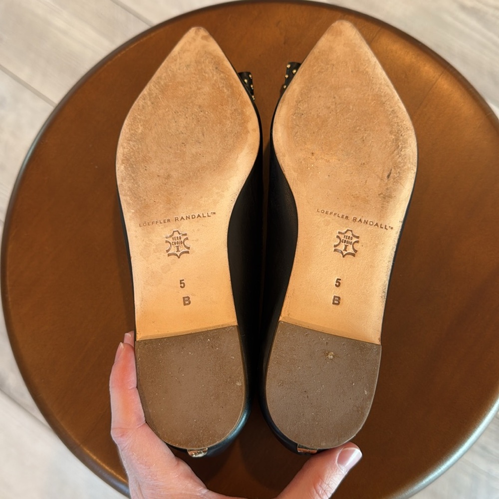 Loeffler Randall Studded Bow Classic Business Casual Office Flats Women’s Size 5 - Picture 6 of 8